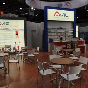 AVIE - Expopharm AVIE Messestand Düsseldorf Messebau Saarbrücken