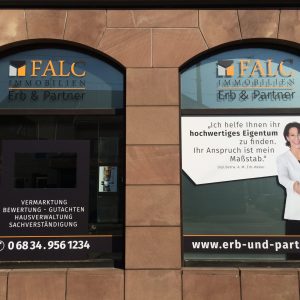 Fenstergestaltung Werbetechnik Saarbrücken Beschriftung Saarland