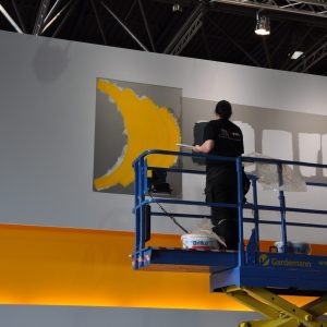 Saarstahl Düsseldorf Montage Ihres Messestandes