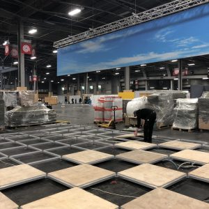 LAKAL Paris Montage Ihres Messestandes