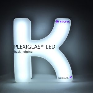 Fräsbuchstaben mit Beleuchtung Plexiglasverarbeitung Saarland